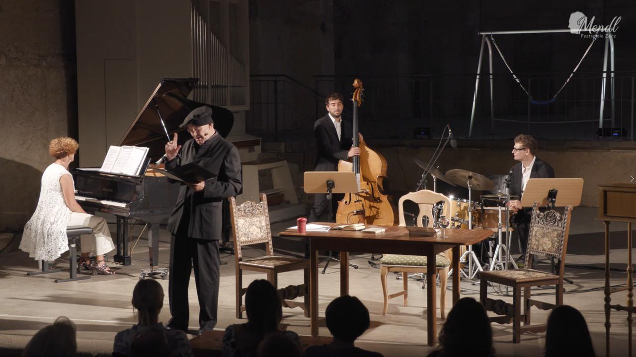 Zeitzer Mendl-Festspiele - Luther, Brecht & Frisch - und Michael Mendl hat das letzte Wort - im Franziskaner-Kloster der Stadt Zeitz (Sachsen-Anhalt)
